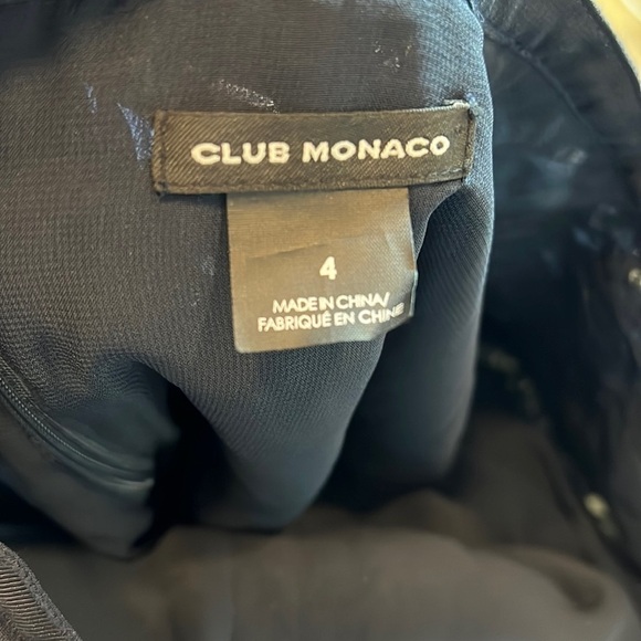 Club Monaco Navy Ruffled Miniskirt Size 4 - Picture 4 of 5